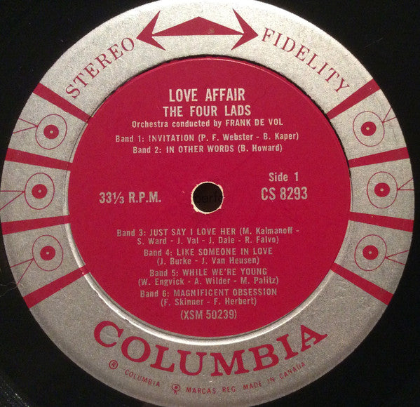 The Four Lads : Love Affair (LP)