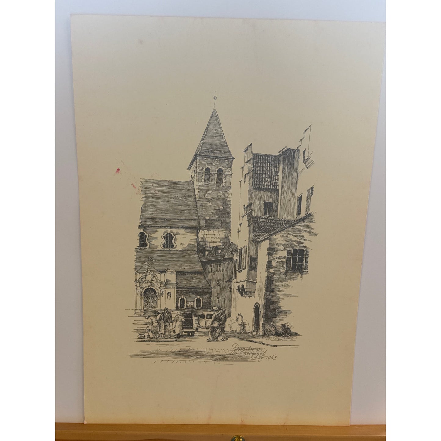 1960s Regensburg Drawings by Franz Emer – Folder II, 11 Signed Prints
