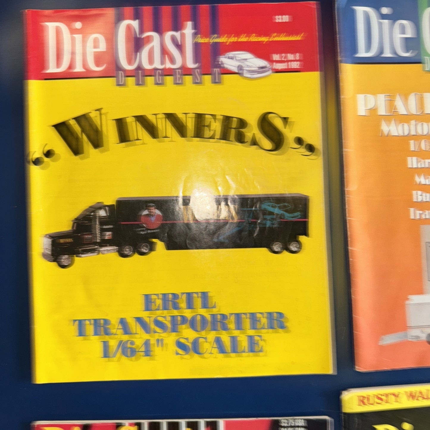 Lot of 8 Die Cast Digest NASCAR Mags Jeff Gordon Labonte Wallace Jarrett