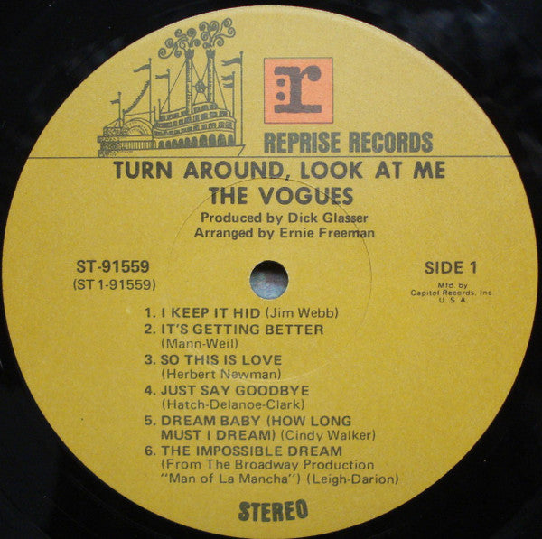 The Vogues : Turn Around, Look At Me (LP,Album,Club Edition,Reissue,Stereo)