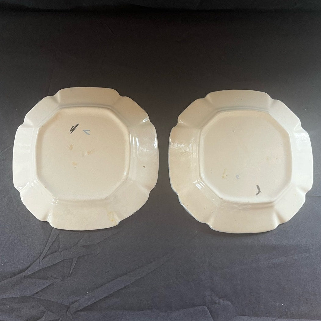 Vintage 1970's Laurie Gates LA. Pottery Plates - Pair
