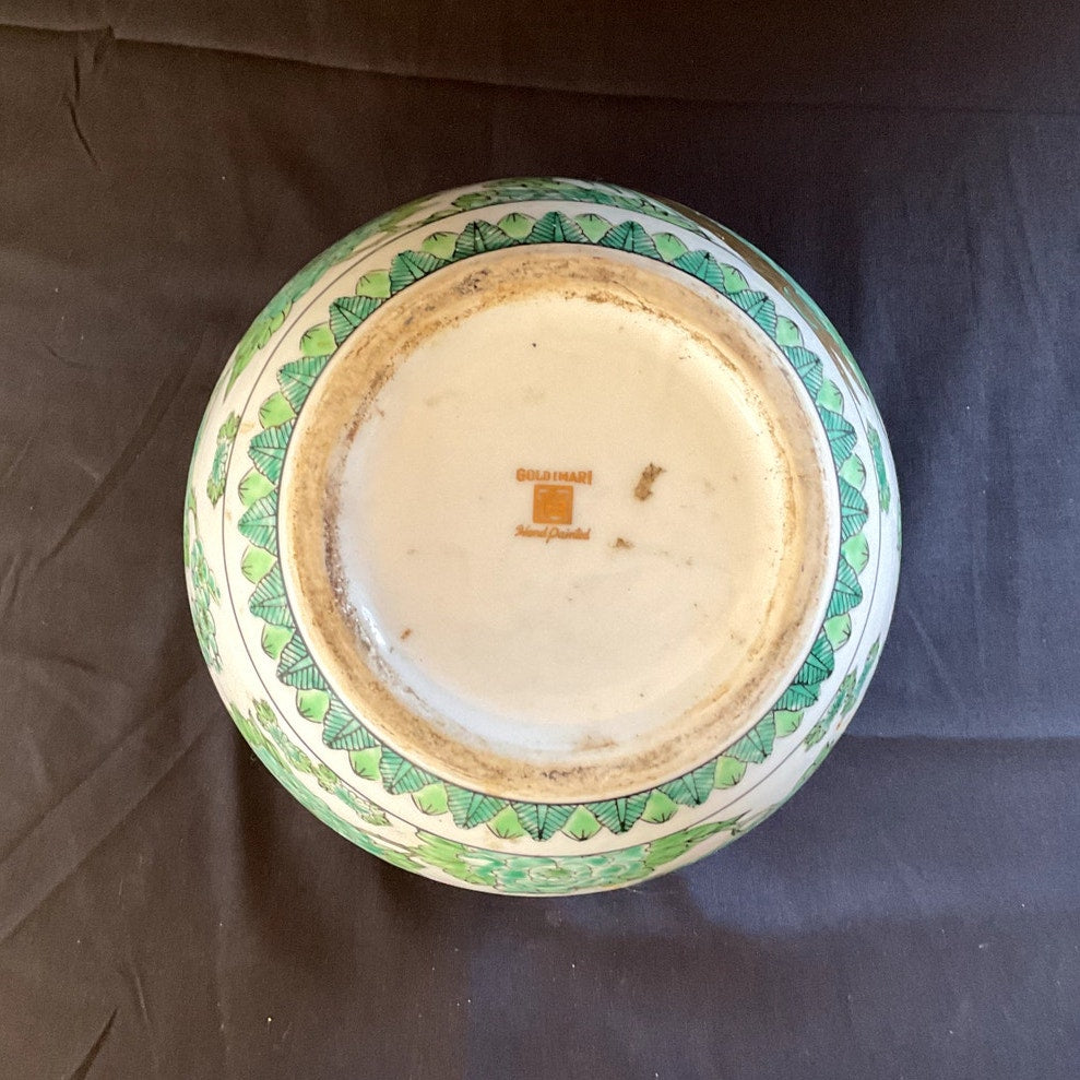 Vintage 1970s Imari Cache Pot