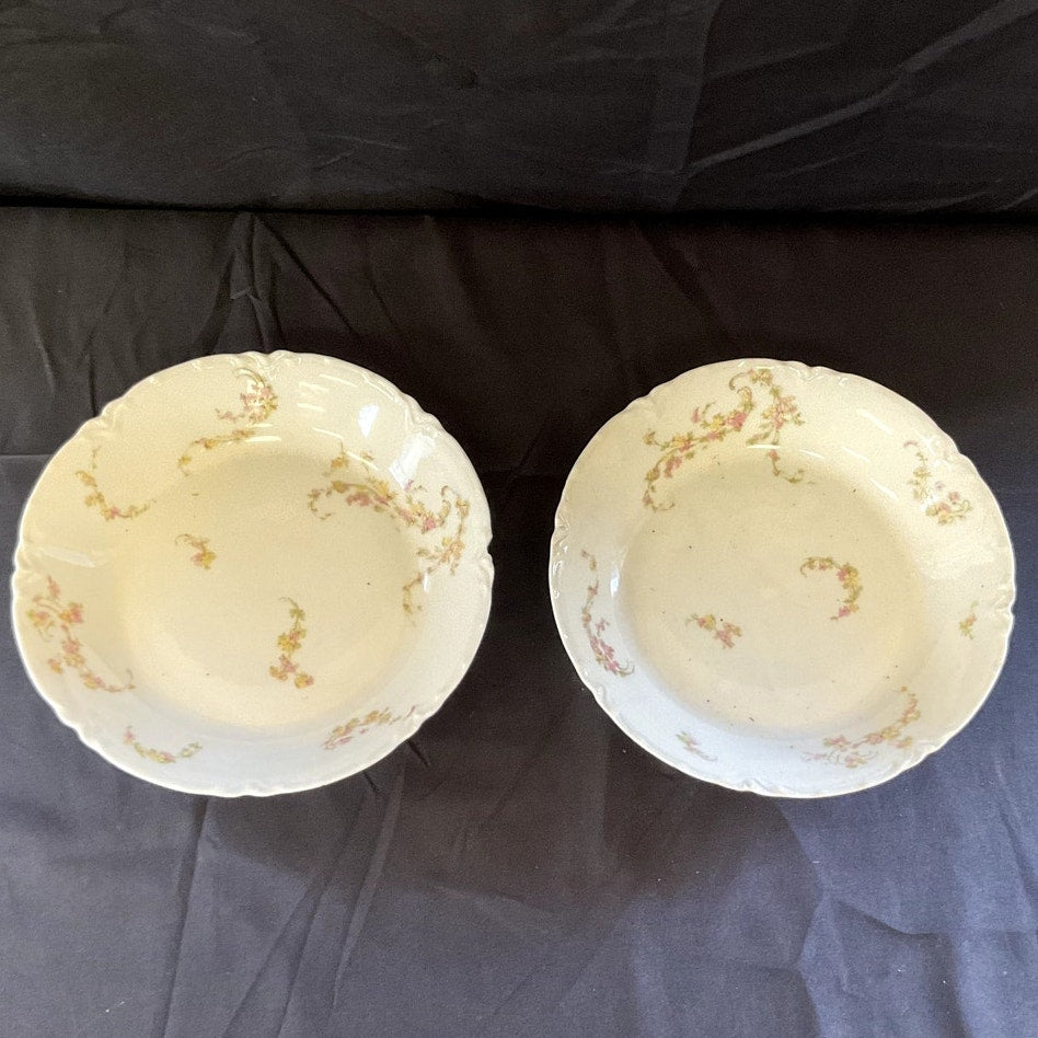 Haviland Limoges Soup Bowls circa 1889 - 1931 - Set of 2