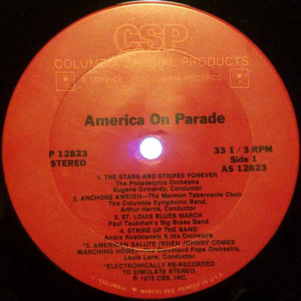 Various : America On Parade For Our 200th Birthday (LP,Compilation)