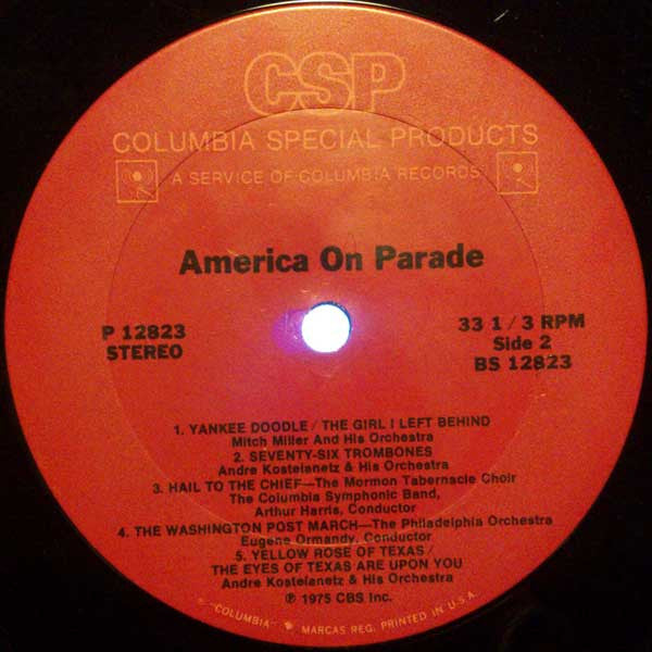 Various : America On Parade For Our 200th Birthday (LP,Compilation)