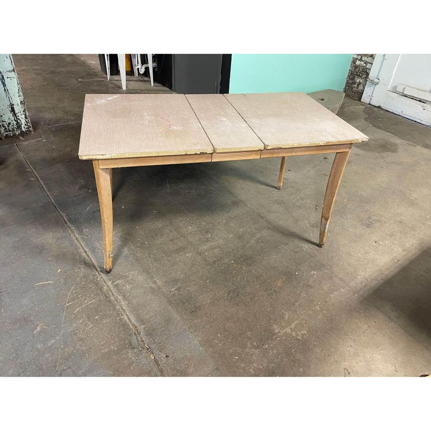 Mcm Kitchen Table with Drop Leaf 55 1/2"� X 29 3/4" With Leaf