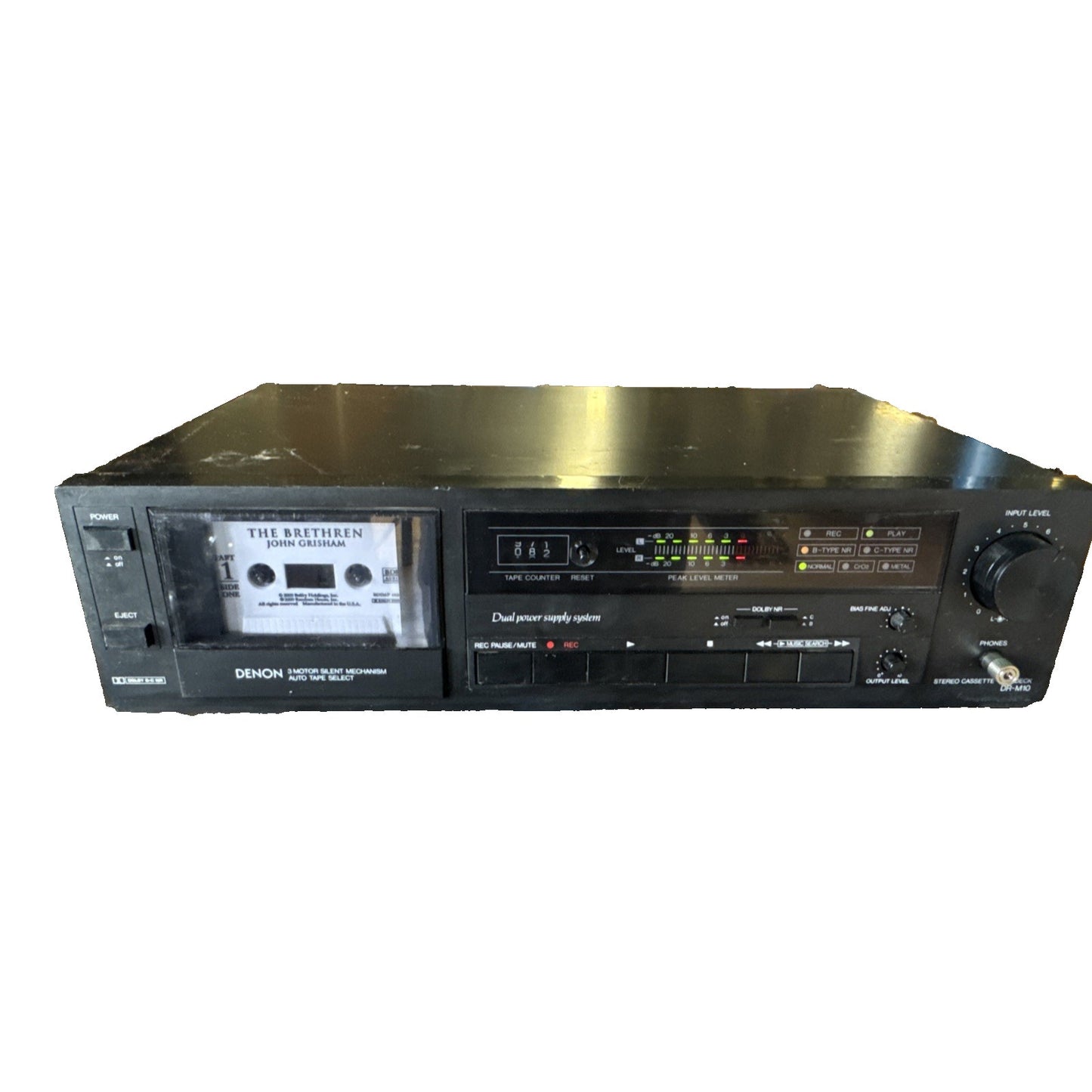 Denon DR-M10HR Stereo Cassette Deck – HX PRO, 3-Motor, Dolby B/C (Tested)