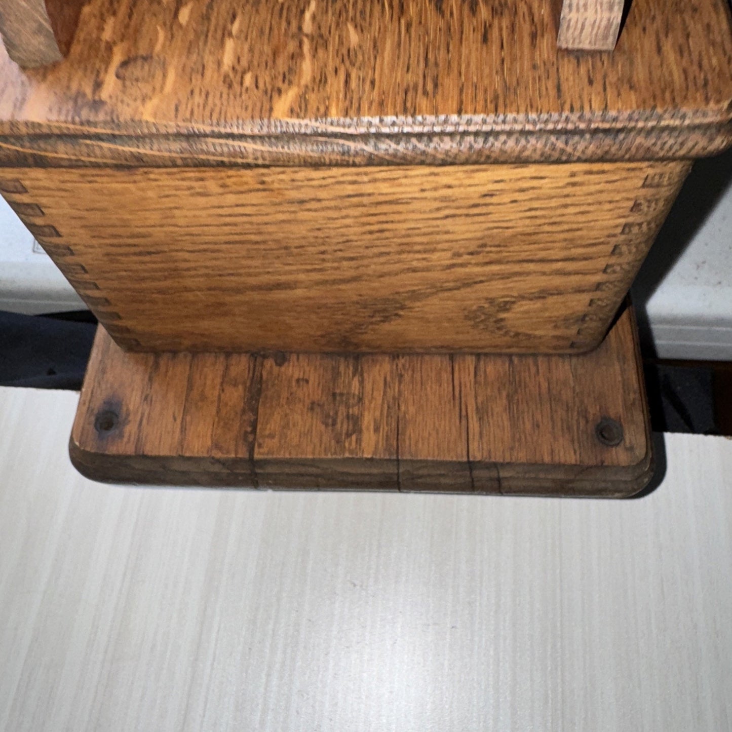 Antique 1906 Oak American Electric Wall Telephone 5 Magnet Crank Works