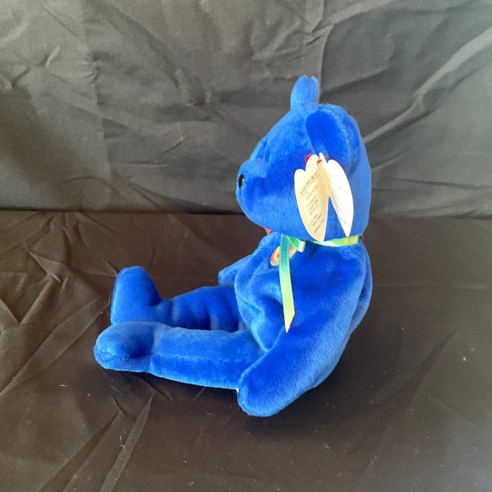 Vintage TY Beanie Baby - "Clubby," 1998, w/ Errors