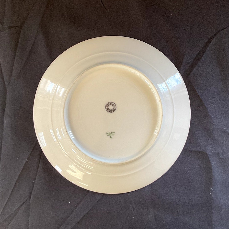 Antique Haviland Limoges Rose Pattern w/ Pink Accents Salad Plates - Set of 11