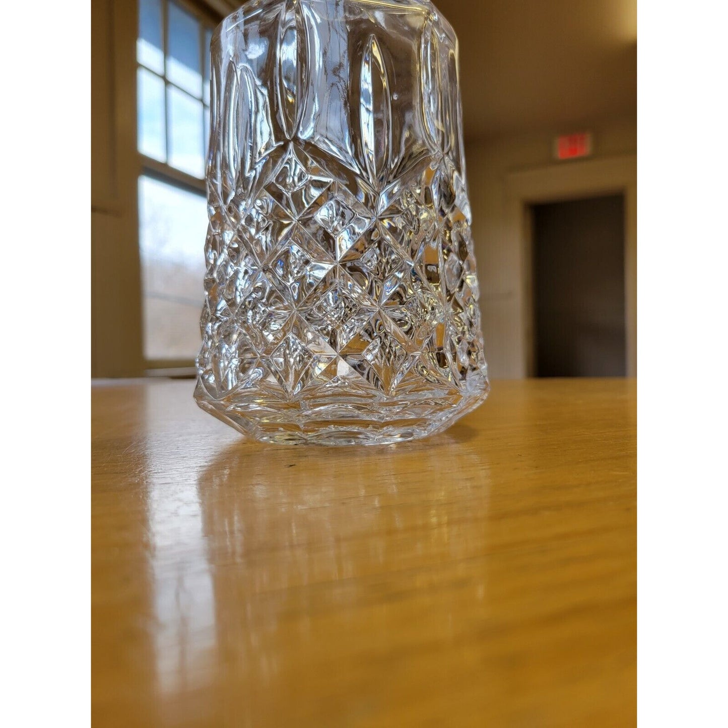 Vintage Crystal Cut Glass Wine Decanter