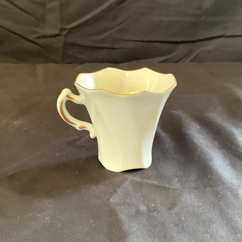 Royal Crest China Demitasse Light Blue w/ Gold Trim Cup & Saucer - Set of 5