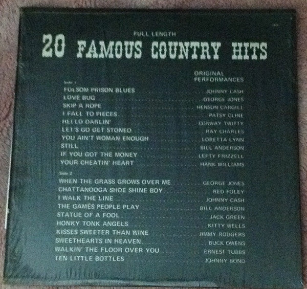 Various : 20 Famous Country Hits Volume 4 (LP,Compilation,Stereo)