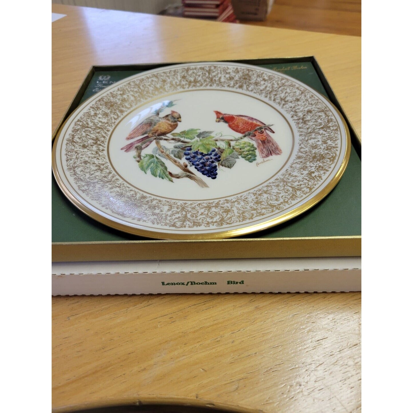 Lenox Boehm Collectible Bone China Cardinal Plate