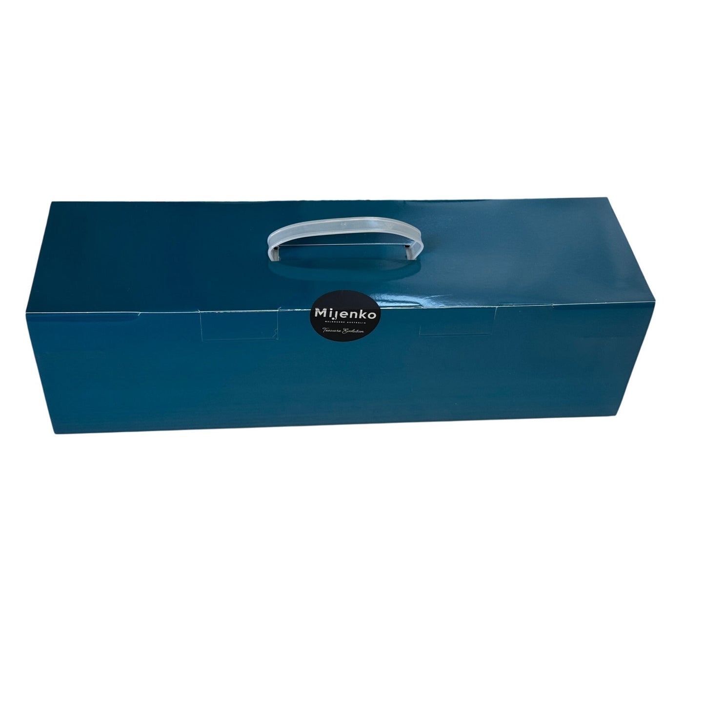 Mijenko Acacia Wood 4 Compartment Tea Chest-Glass Lid-Silver Accents🎁Gift-Ready
