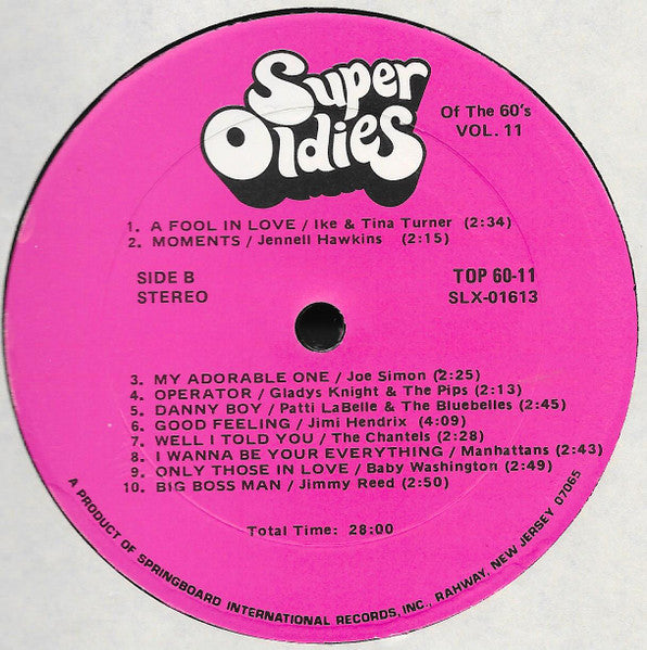 Various : Super Oldies Of The 60's Volume 11 (LP,Compilation)