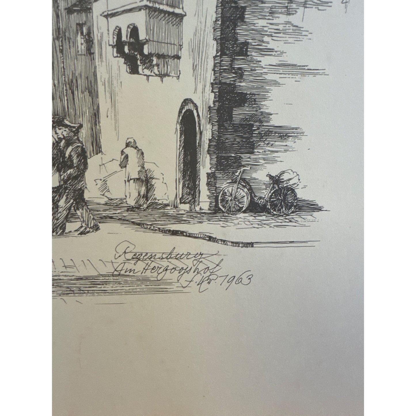 1960s Regensburg Drawings by Franz Emer – Folder II, 11 Signed Prints