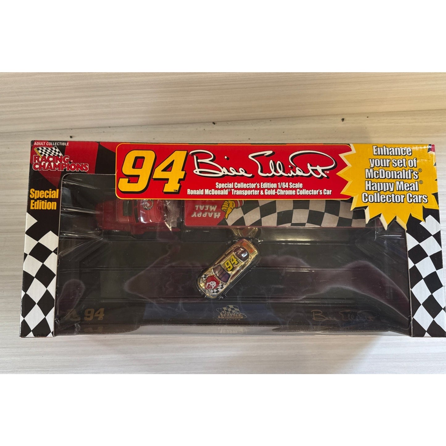 1998 Racing Champions 1:64 Bill Elliott #94 McDonald's Car & Transporter â NIB