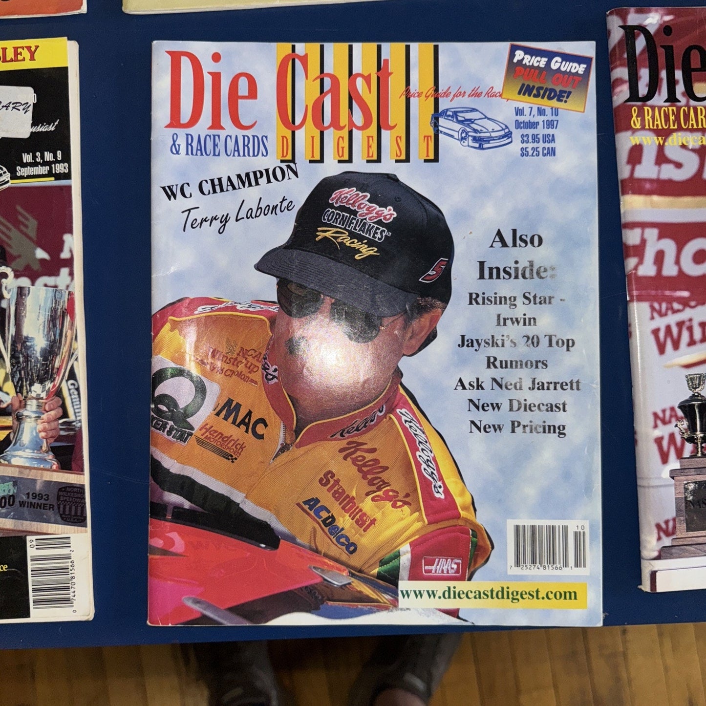 Lot of 8 Die Cast Digest NASCAR Mags Jeff Gordon Labonte Wallace Jarrett