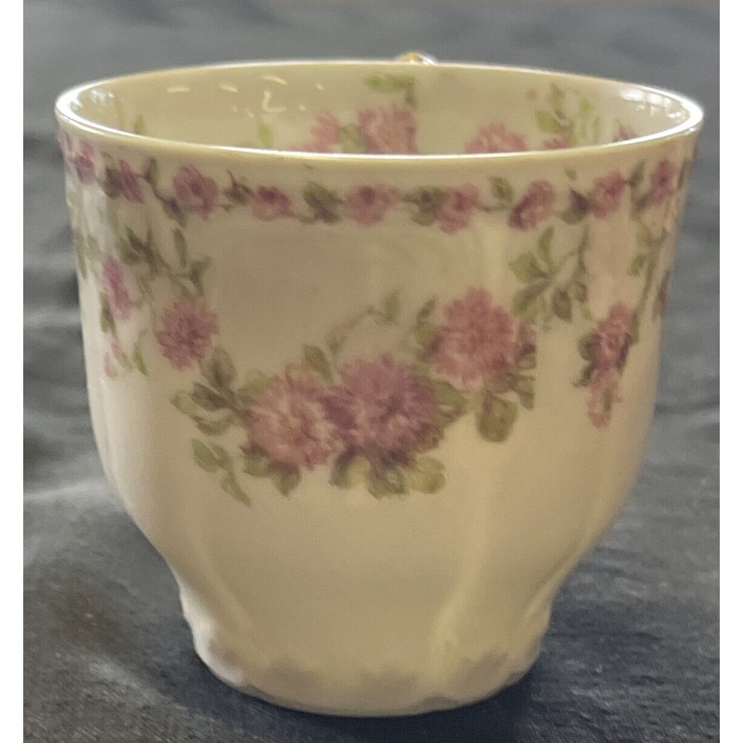 Antique GDM Hand Painted Floral Pattern Demitasse Cup and Saucer circa 1902