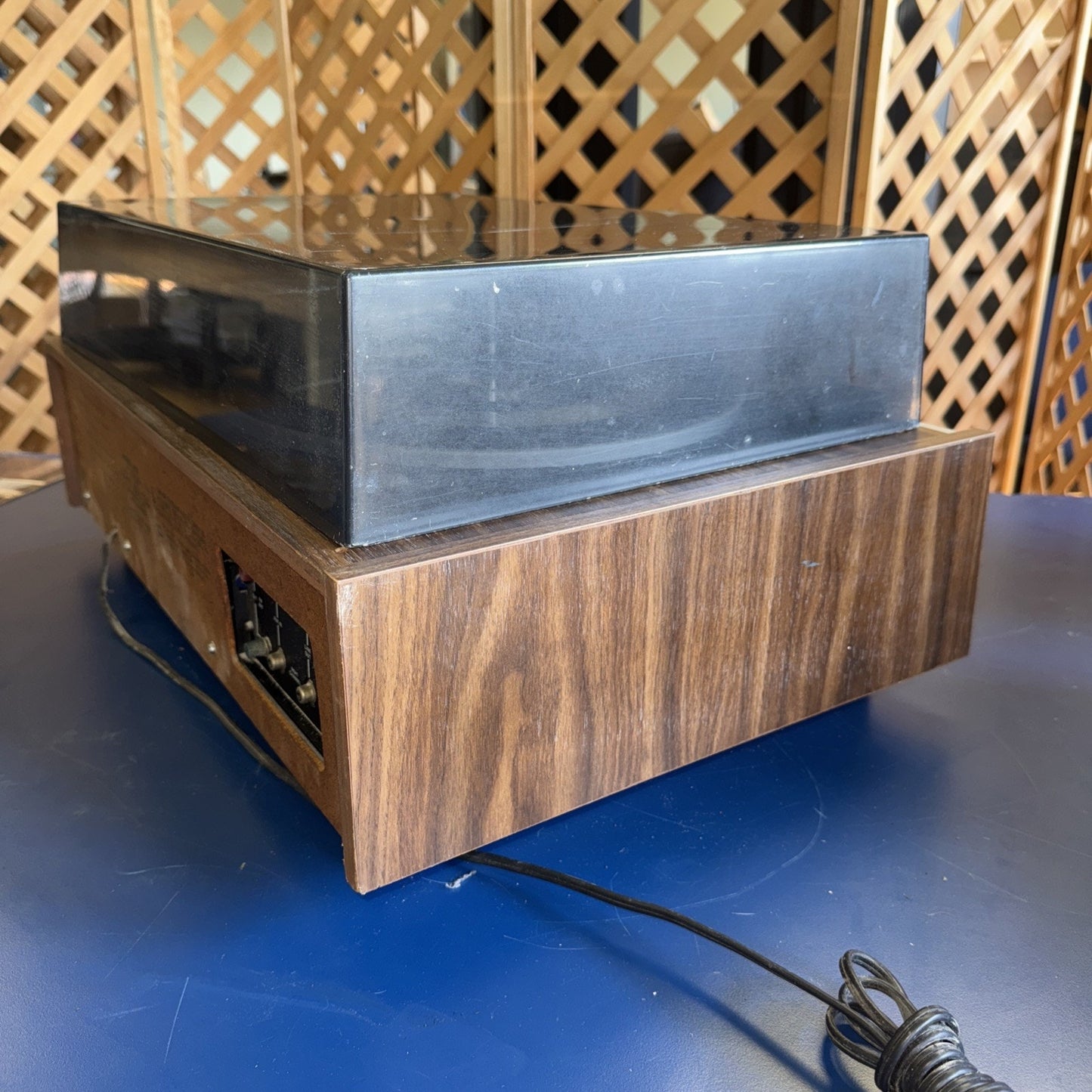 Vtg Pencrest 1981 AM/FM Record Player Cassette Tape Changer Stereo Works