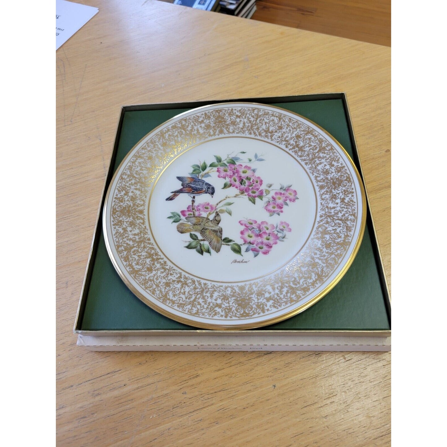 Lenox Boehm Bone China Collectable American Redstart Plate