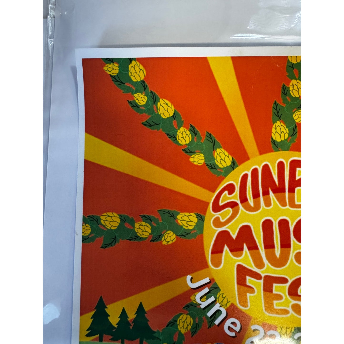 18" x 12"-Sunbrine Music Fest06-23-23 - 06-25-23-Axton, VA-Festival Poster
