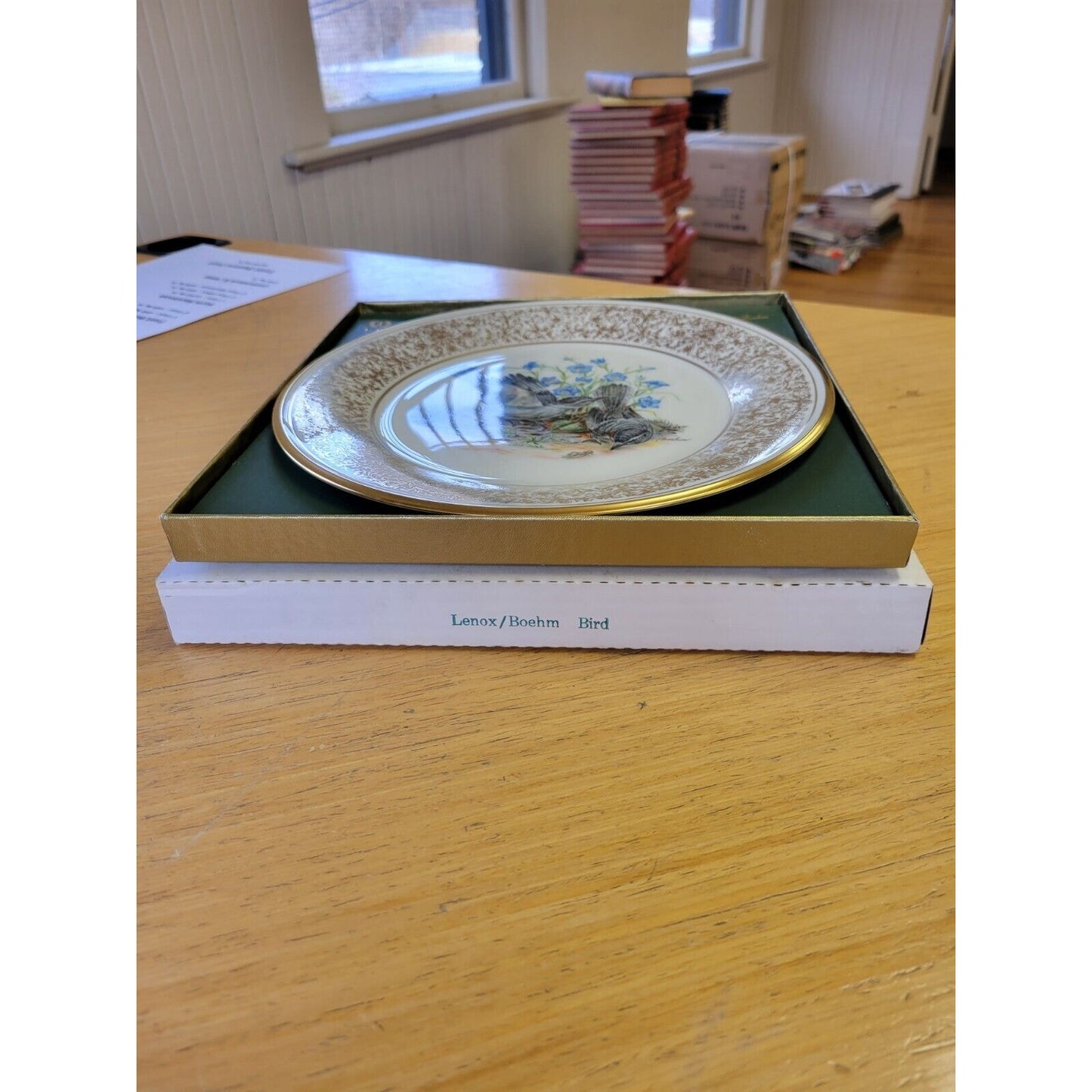 Lenox Boehm Bone China Collectible Mockingbird Plate