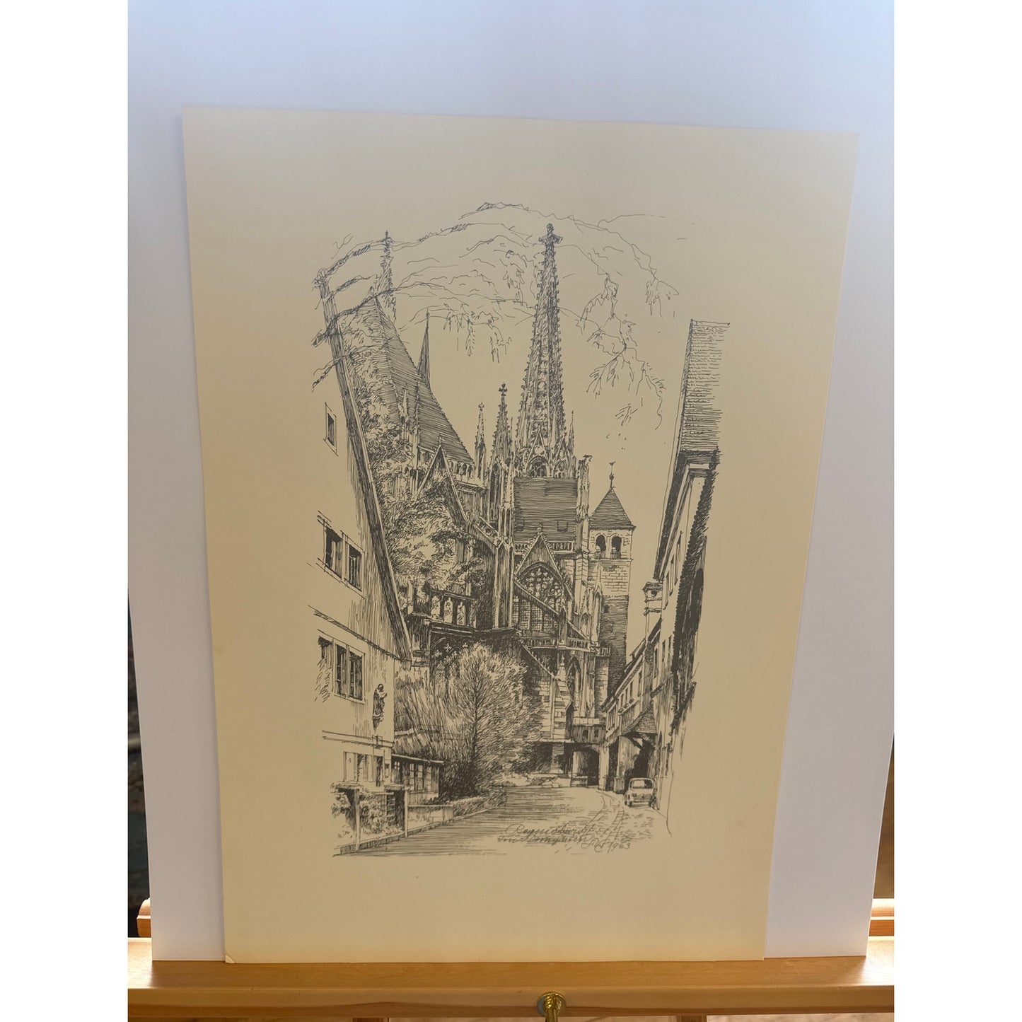 1960s Regensburg Drawings by Franz Emer – Folder II, 11 Signed Prints