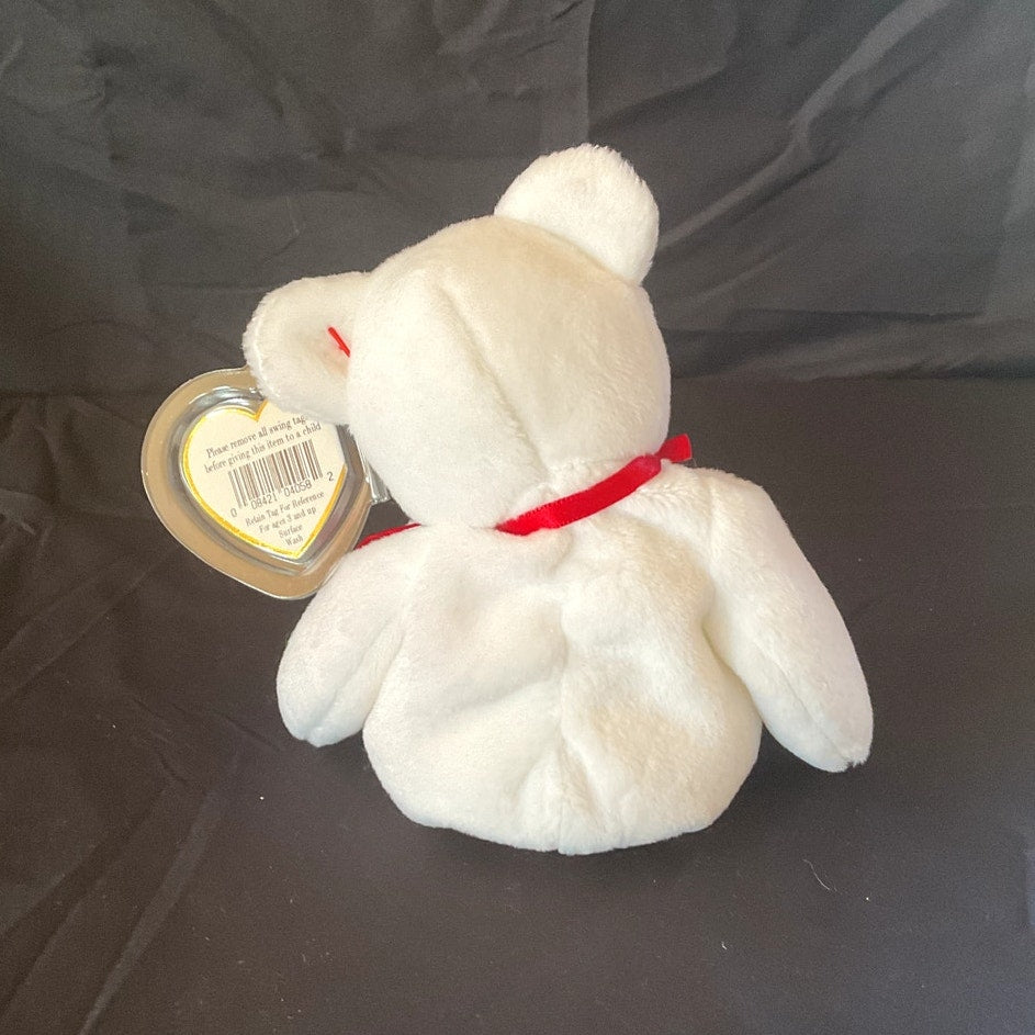 (Rare) Vintage + Collectible TY Beanie Baby - "Valentino," 1994, w Errors