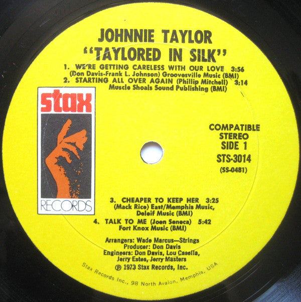 Johnnie Taylor : Taylored In Silk (LP,Album)