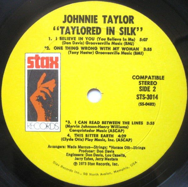 Johnnie Taylor : Taylored In Silk (LP,Album)