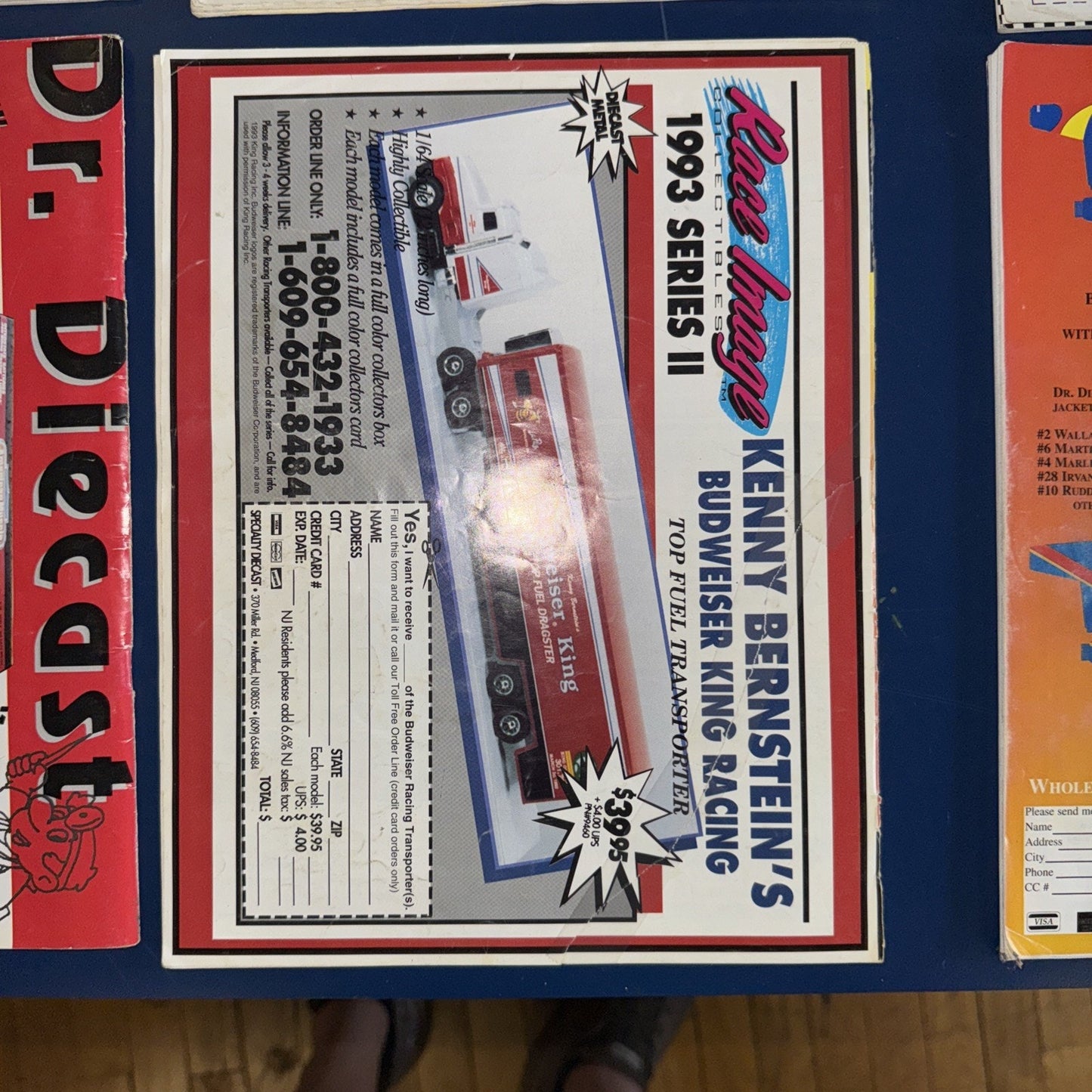 Lot of 8 Die Cast Digest NASCAR Mags Jeff Gordon Labonte Wallace Jarrett