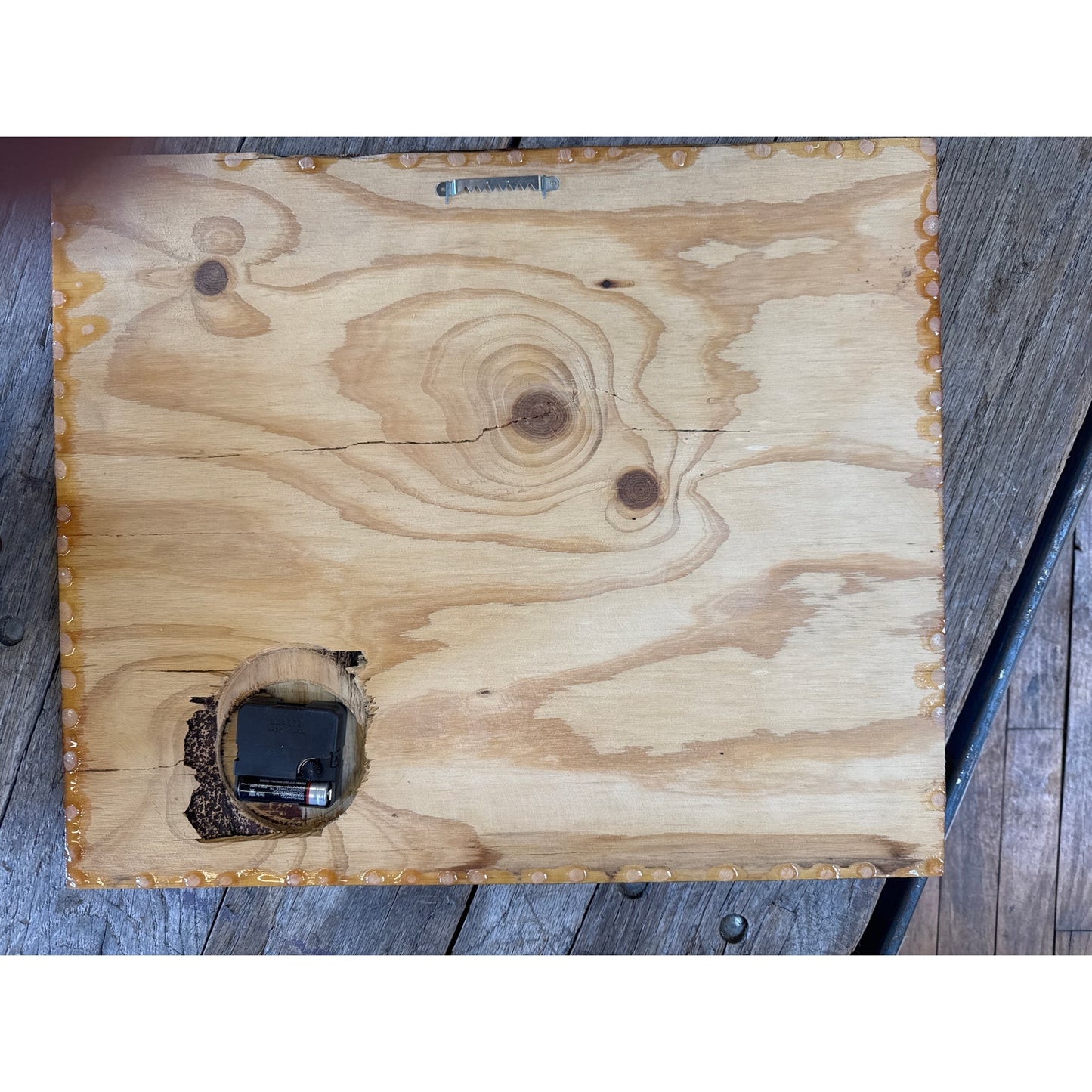 Vintage Wood Bill Elliot Clock