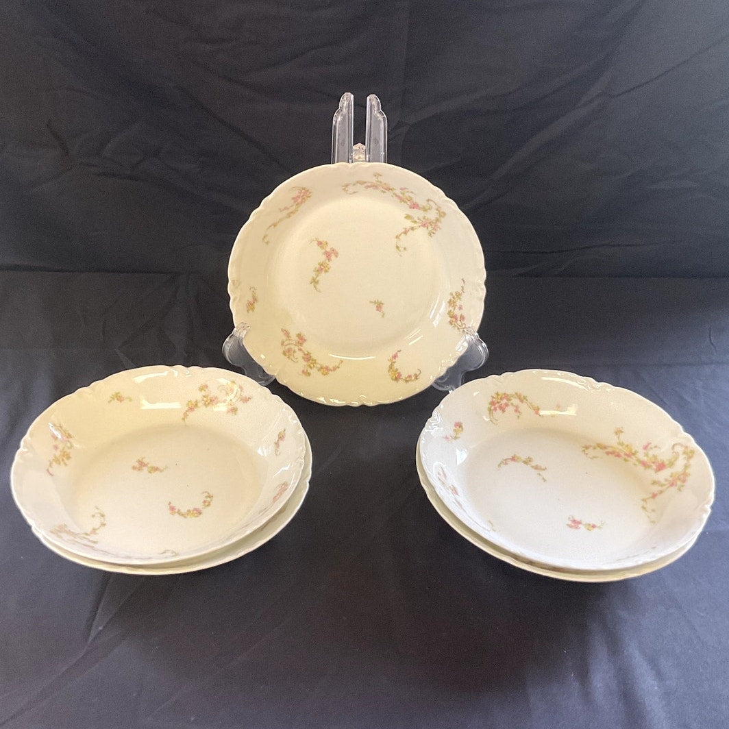 Haviland Limoges Soup Bowls circa 1889-1931 - Set of 5