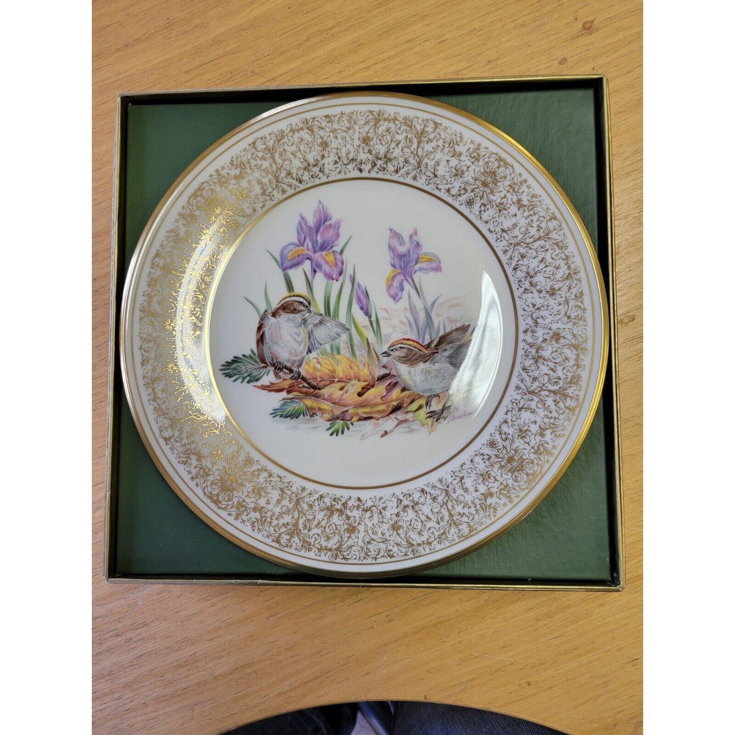 Lenox Boehm Kinglets Bone China Plate