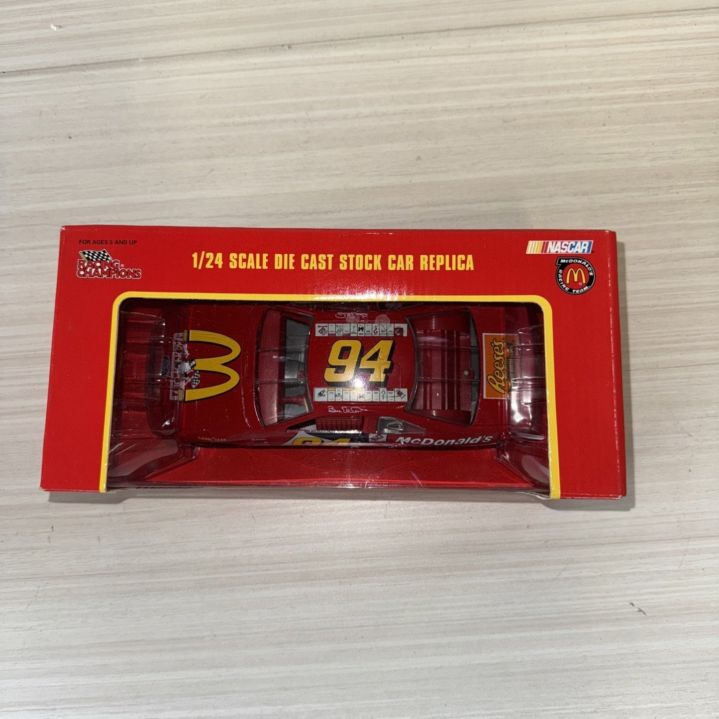 Bill Elliott #94 McDonald's Monopoly 1:24 Racing Champions Diecast NIB NASCAR