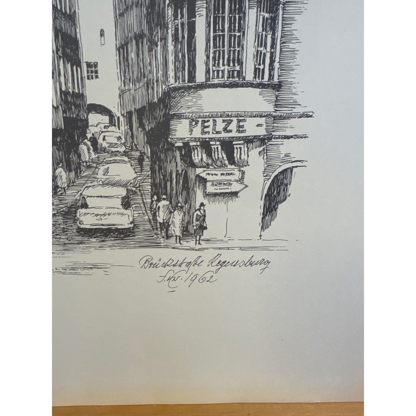 1960s Regensburg Drawings by Franz Emer – Folder II, 11 Signed Prints