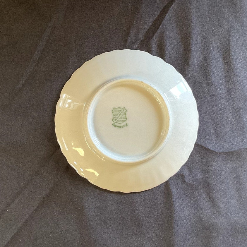 Antique Bone China Hand Painted Weimar Tea cup & Saucer — view 12