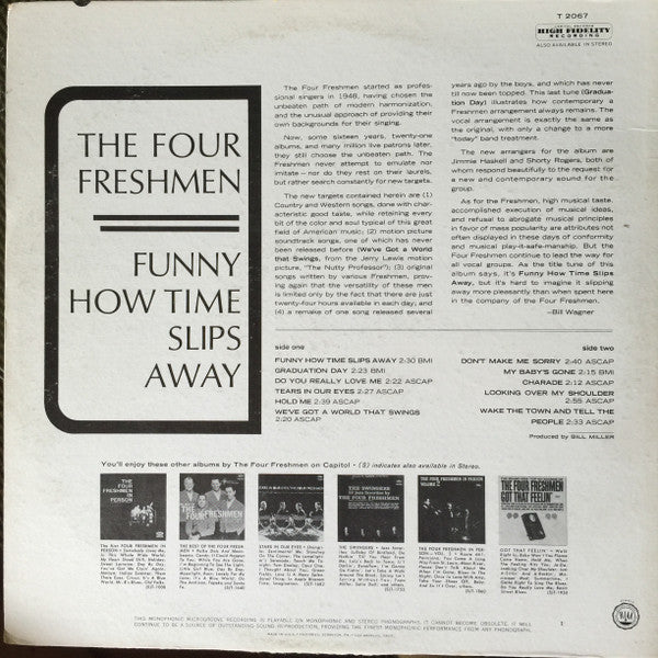 The Four Freshmen : Funny How Time Slips Away (LP,Album,Mono)