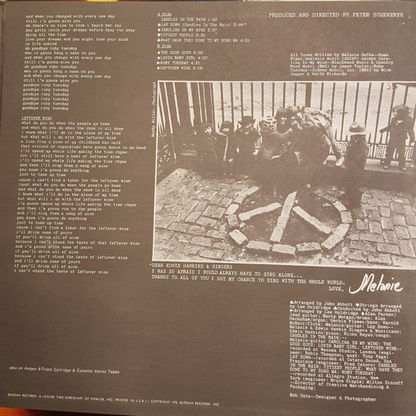 Melanie (2) : Candles In The Rain (LP,Album)