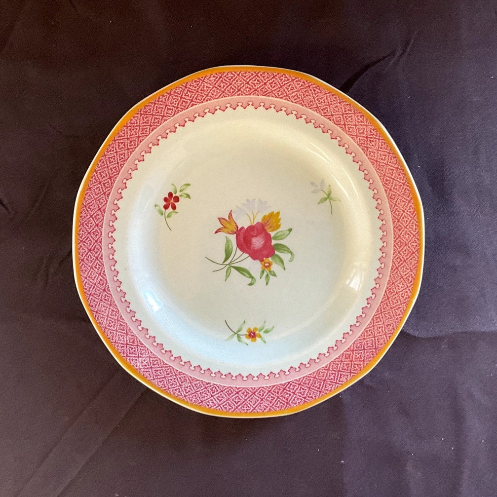 Adams Calyx Ware Lowestoft Bread & Butter Plates - Set of 5