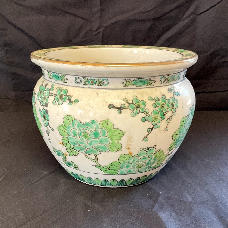 Vintage 1970s Imari Cache Pot