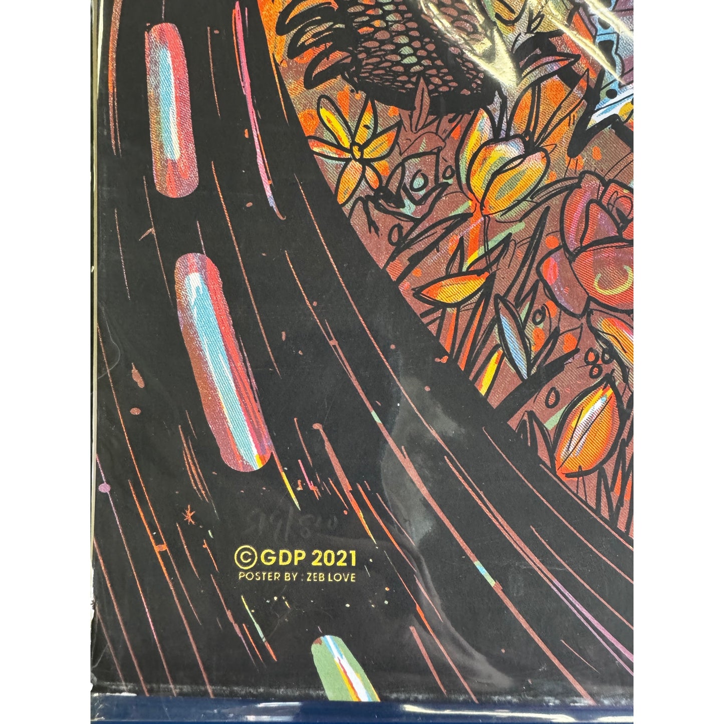 Dead & Company Concert Poster – Zeb Love – Mansfield MA – Sept 2–3, 2021