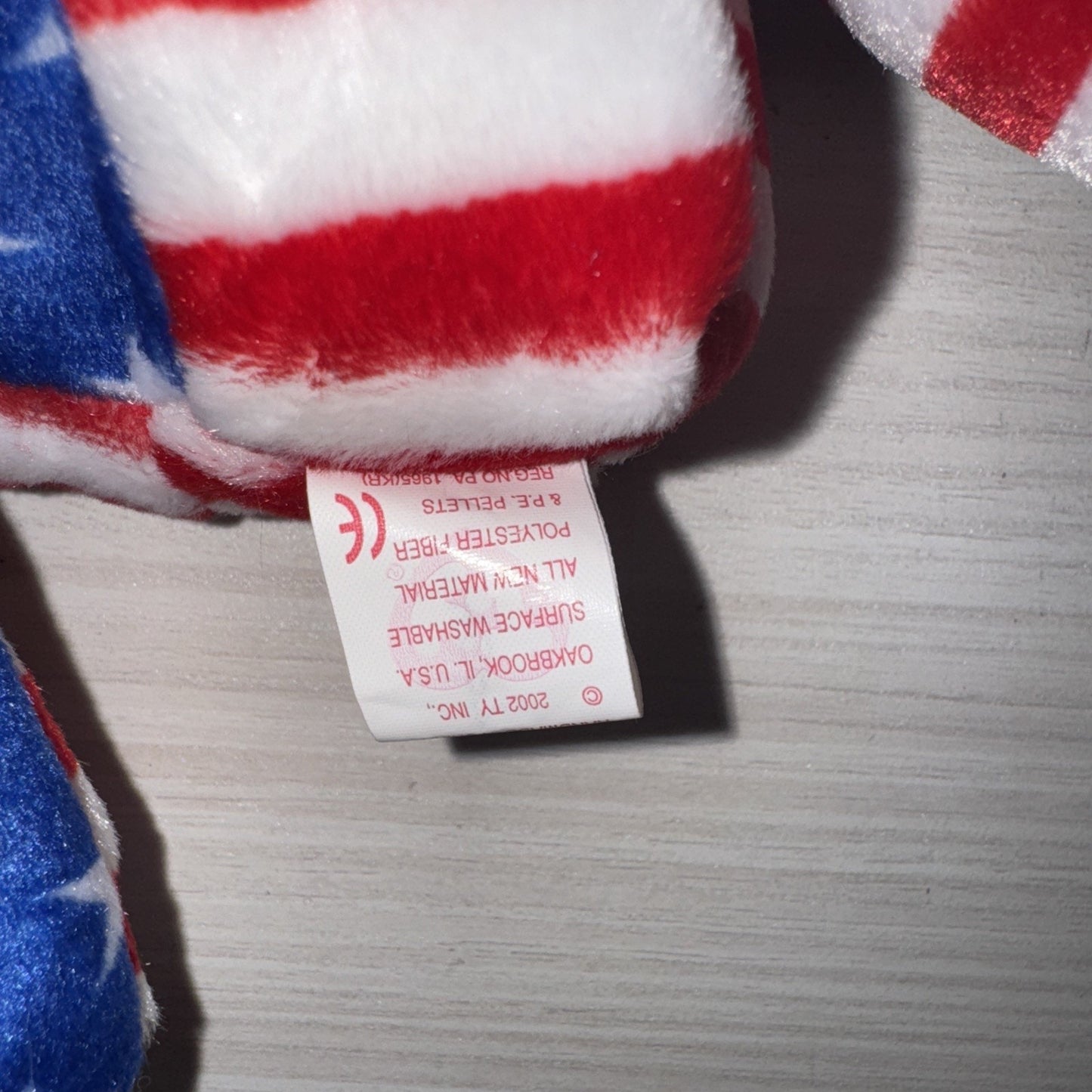 TY Beanie Babies Liberty Bears Lot of 3 VTG 2001 USA Tags RWB Clean Protected