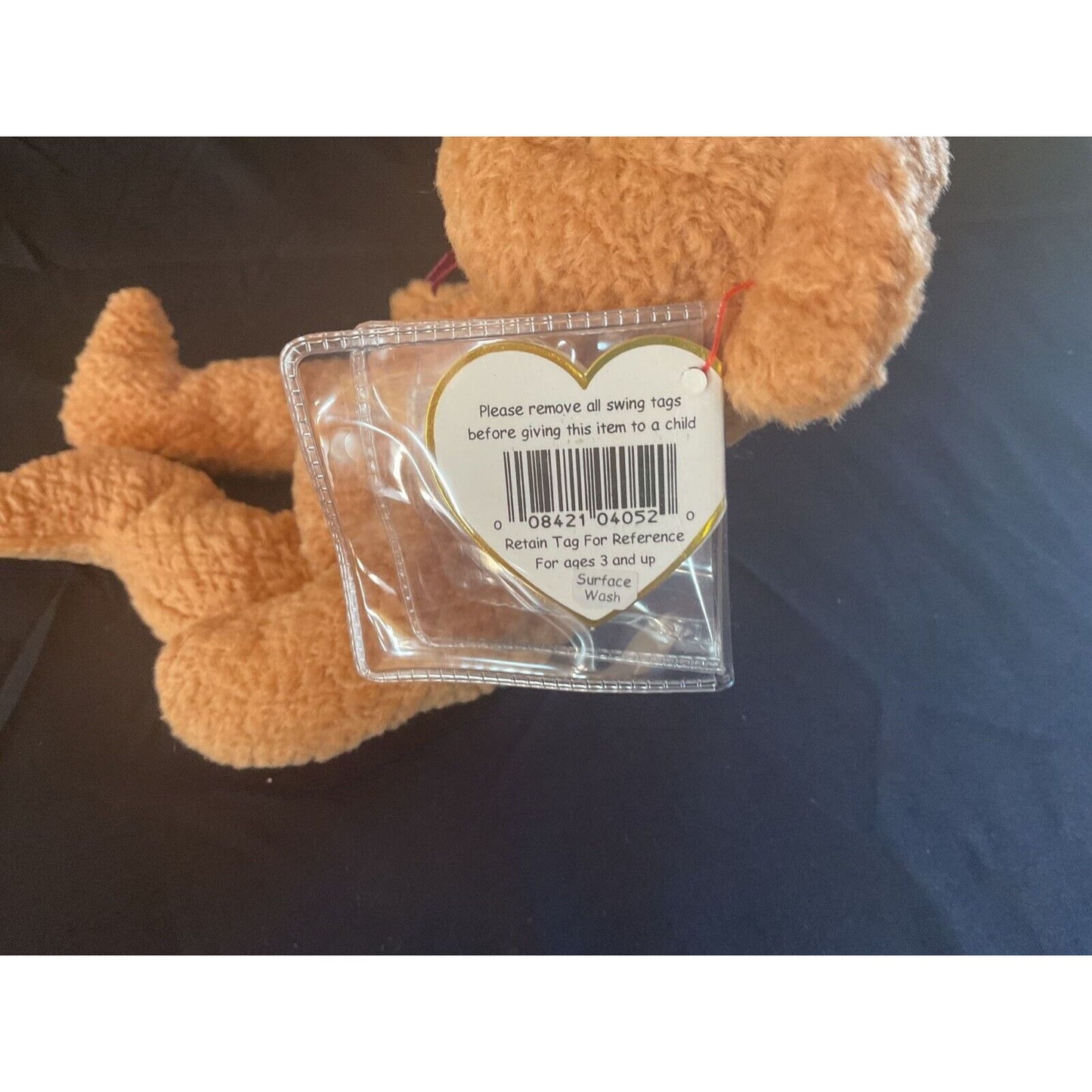 Vintage TY Beanie Baby - "Curly," 1996, w/ Error