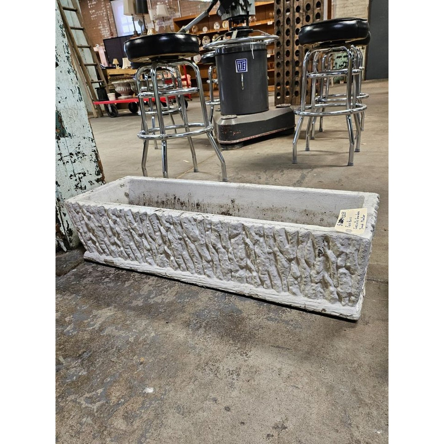 Faux Bois Concrete Garden Trough