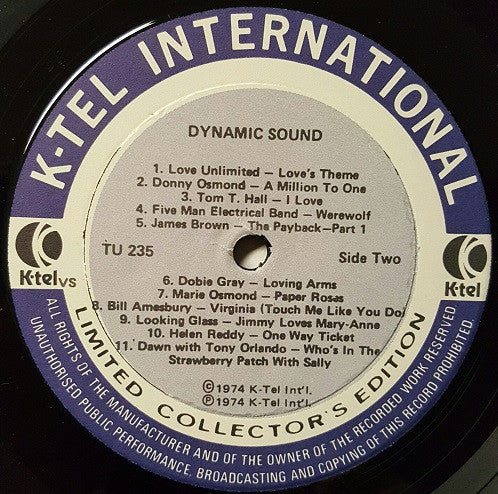 Various : Dynamic Sound (LP,Album,Compilation)