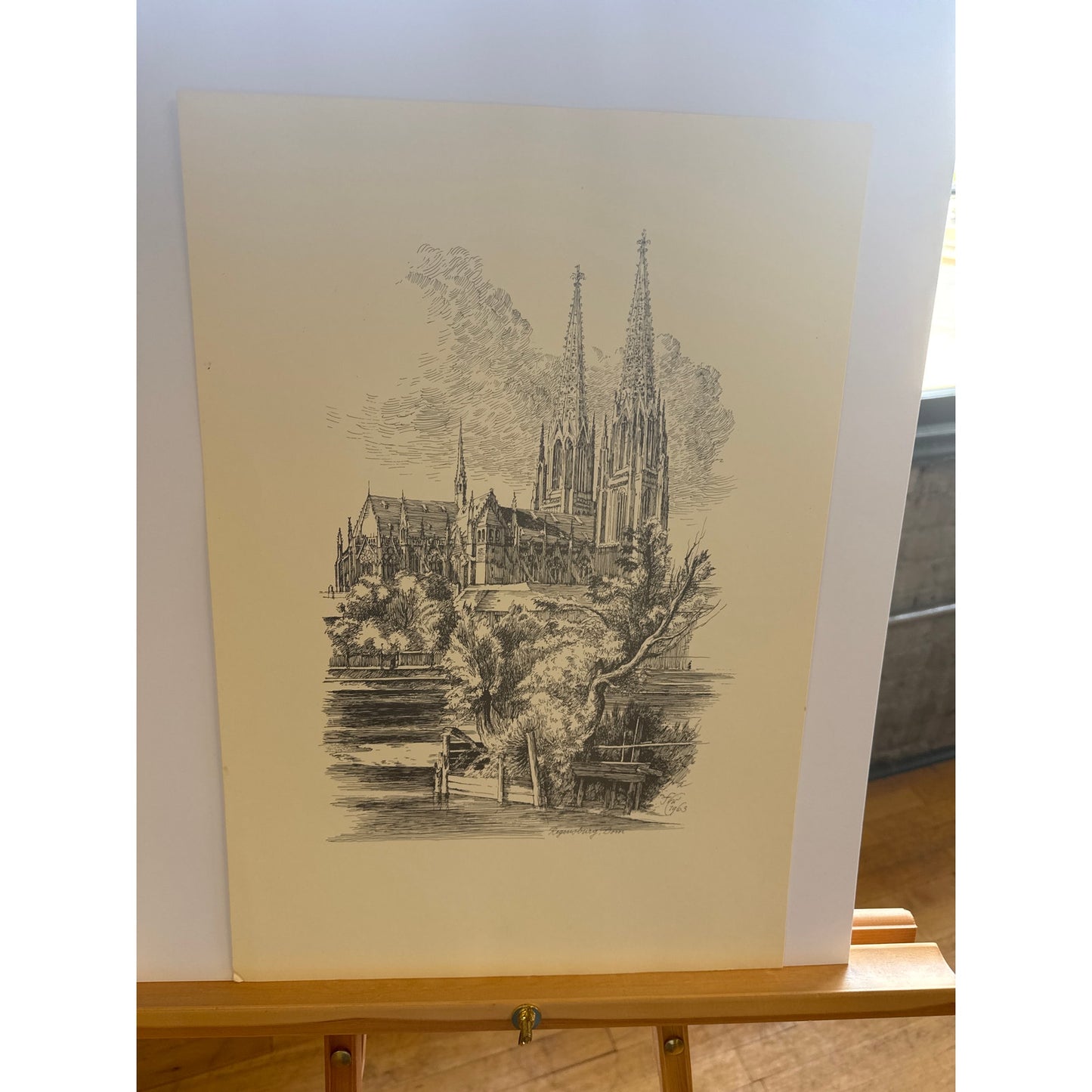 1960s Regensburg Drawings by Franz Emer – Folder II, 11 Signed Prints