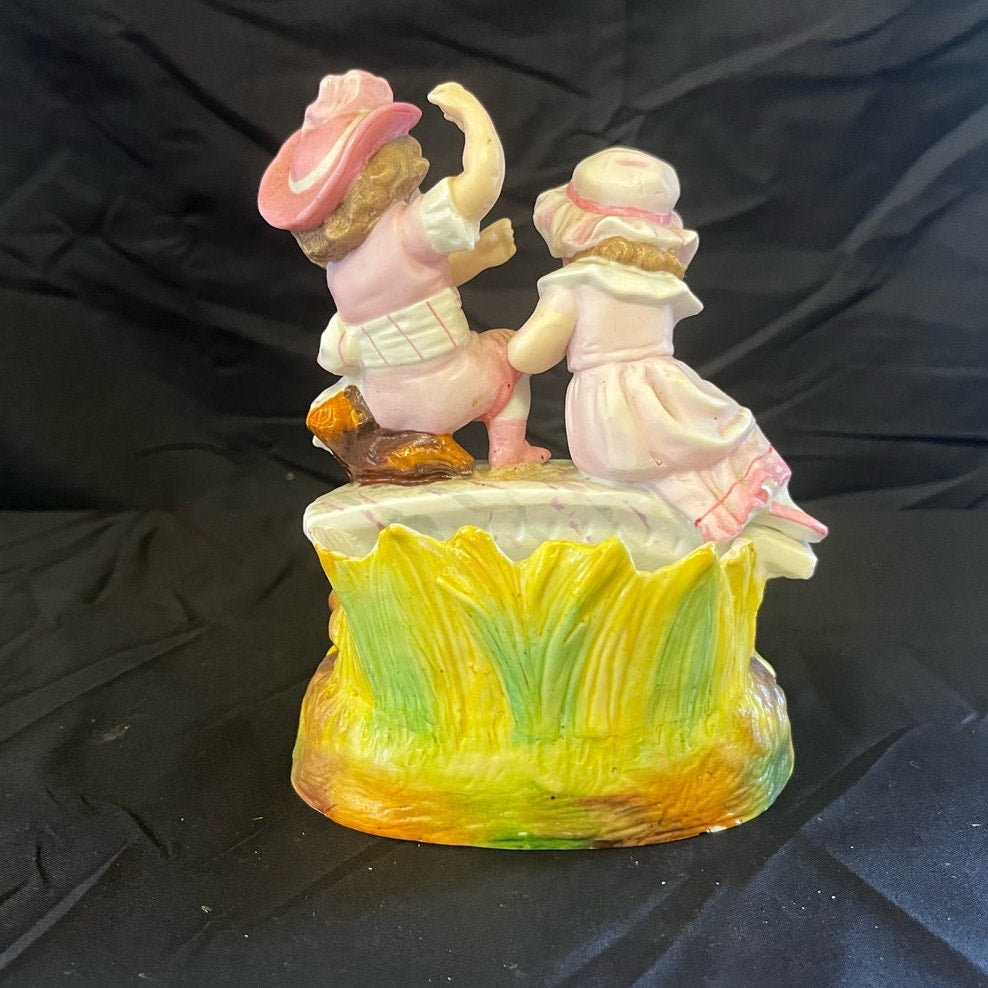 Vintage Figurine Vase/Planter